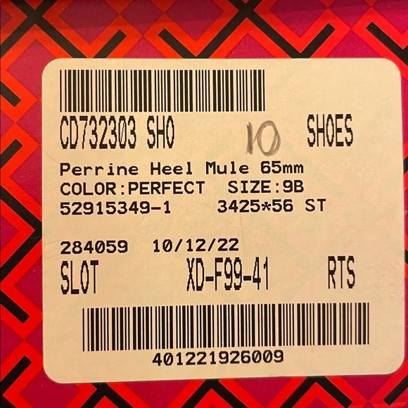 Tory Burch Black Perrine Mule (Women) Leather Slip-On Shoes - Picture 11 of 11